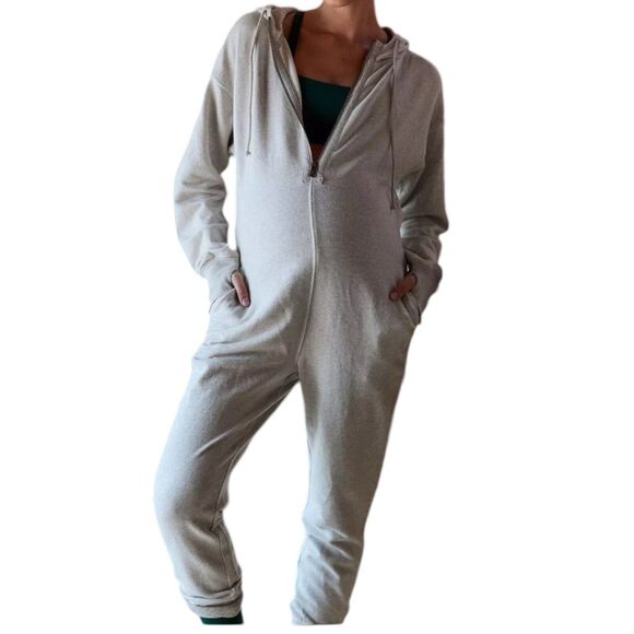 FP Movement by Free People Pants - NWT FP Movement X Hatch Warm Up Jumpsuit Gray Long Sleeve Maternity Size Small